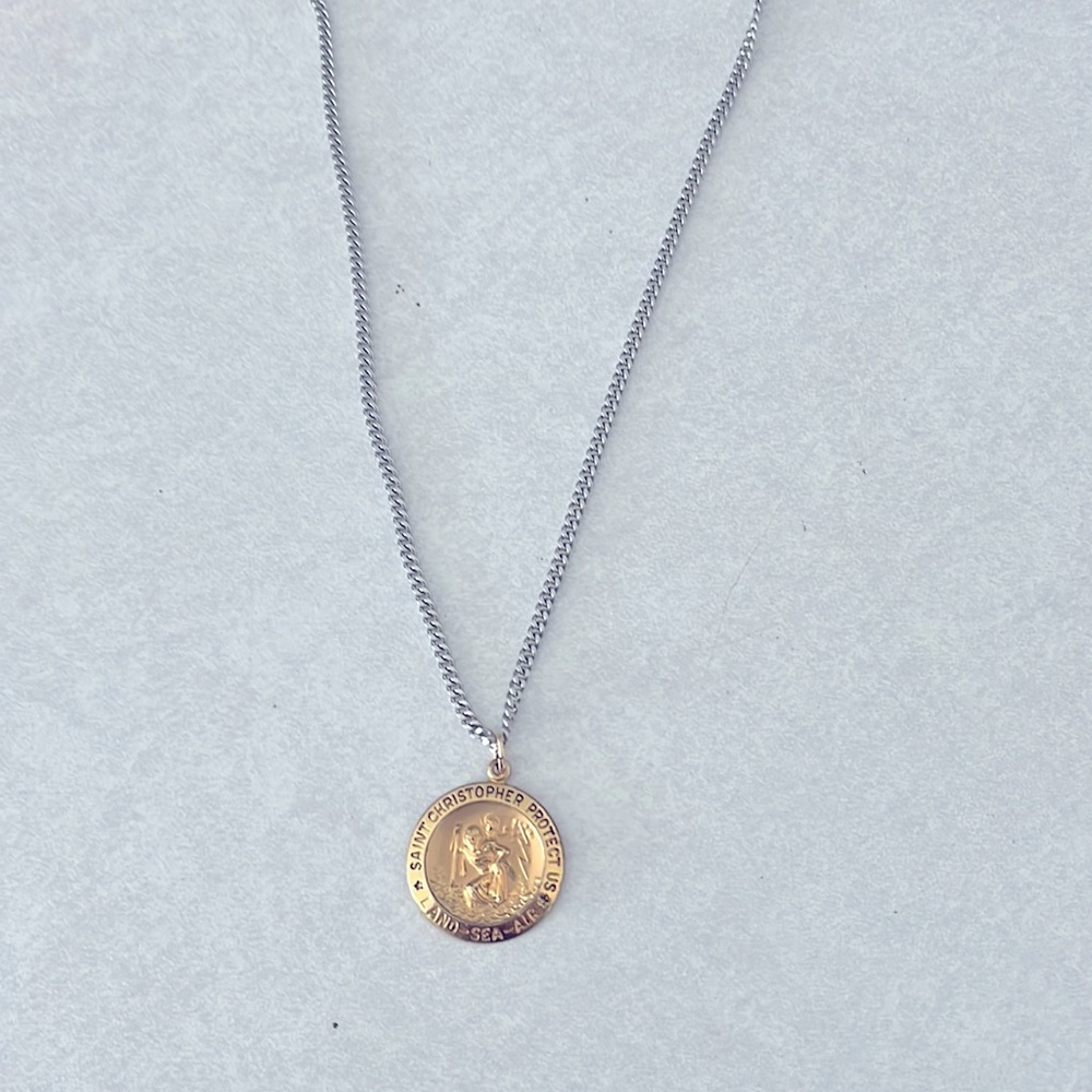 Men’s necklace with Saint Christopher pendant